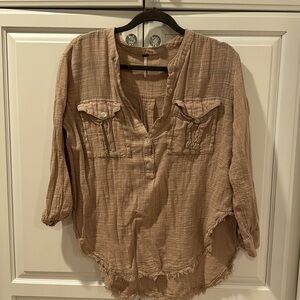 GUC free people top size medium -light mauve